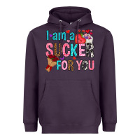 Plum i am a sucker for you Heavyweight Hoodie - NancyCooperArtShop