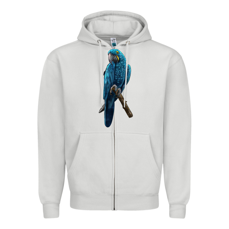 Hyacinth Macaw Zipper Hoodie by LillyAllenDesigns | Teevron