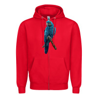 Red Hyacinth Macaw Zipper Hoodie - LillyAllenDesigns