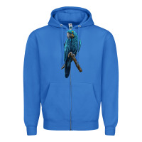 True Royal Hyacinth Macaw Zipper Hoodie - LillyAllenDesigns