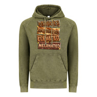 Vintage Olive Educated motivated elevated melanated Vintage Hoodie - Zillion Design Studio