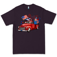 Plum american truck 4th of july Premium Tee - BarkalooDesign