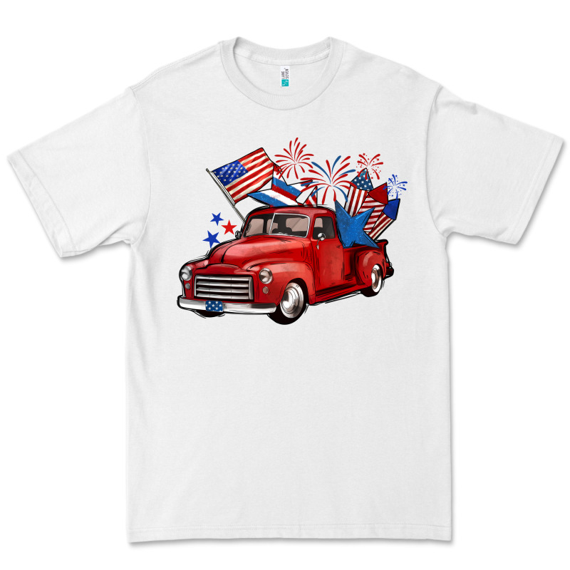 American Truck 4th Of July Premium Tee by BarkalooDesign | Teevron