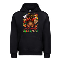 Black santas favorite pharmacist afro messy bun Urban Hoodie - texasbilliewilder
