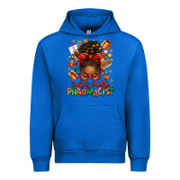 Cobalt santas favorite pharmacist afro messy bun Urban Hoodie - texasbilliewilder