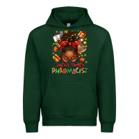Forest Green santas favorite pharmacist afro messy bun Urban Hoodie - texasbilliewilder
