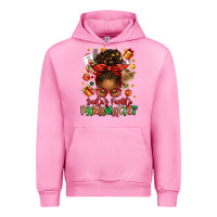 Fuchsia Pink santas favorite pharmacist afro messy bun Urban Hoodie - texasbilliewilder