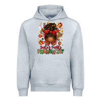 Heather Grey santas favorite pharmacist afro messy bun Urban Hoodie - texasbilliewilder