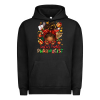 Pigment Black santas favorite pharmacist afro messy bun Urban Hoodie - texasbilliewilder
