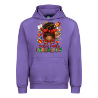 Tulip santas favorite pharmacist afro messy bun Urban Hoodie - texasbilliewilder