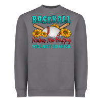 Storm baseball makes me happy you, not so much Heavyweight Sweatshirt - HRA Design Shop