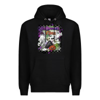 Black halloween vibes Premium Hoodie - BarkalooDesign