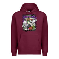 Burgundy halloween vibes Premium Hoodie - BarkalooDesign