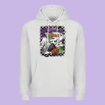 Halloween Vibes Premium Hoodie Designed By Barkaloodesign