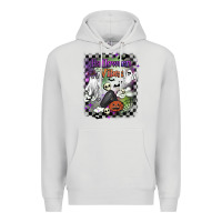 Dove Grey halloween vibes Premium Hoodie - BarkalooDesign