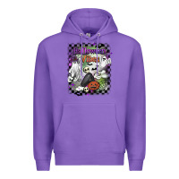 Purple halloween vibes Premium Hoodie - BarkalooDesign