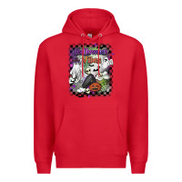 Red halloween vibes Premium Hoodie - BarkalooDesign