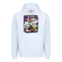 White halloween vibes Premium Hoodie - BarkalooDesign