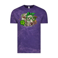 Cloud Purple Charolais St. Patrick's Day Vintage Tee - OliviaCreatesArt