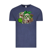 Vintage Denim Charolais St. Patrick's Day Vintage Tee - OliviaCreatesArt