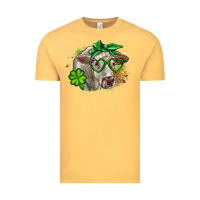 Vintage Mustard Charolais St. Patrick's Day Vintage Tee - OliviaCreatesArt