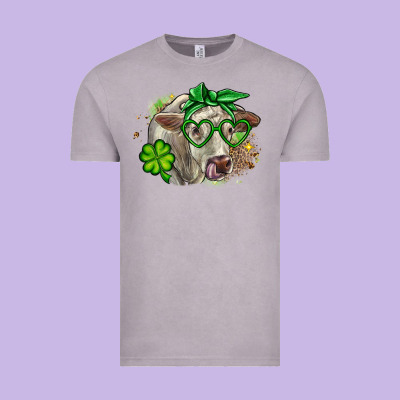 Charolais St. Patrick's Day Vintage Tee Designed By Oliviacreatesart