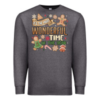 Charcoal Heather wonderful time Premium Sweatshirt - MaliasSmallBusiness