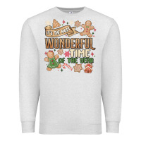Oatmeal Heather wonderful time Premium Sweatshirt - MaliasSmallBusiness