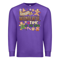 Purple wonderful time Premium Sweatshirt - MaliasSmallBusiness