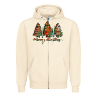 Sandshell western christmas trees merry christmas Zipper Hoodie - Jasminsmagicworld