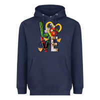 Navy teacher love nca Heavyweight Hoodie - NancyCooperArtShop