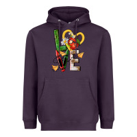 Plum teacher love nca Heavyweight Hoodie - NancyCooperArtShop