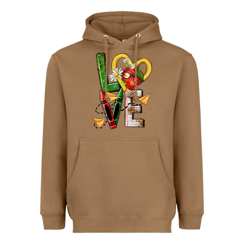 Teacher Love Nca Heavyweight Hoodie by NancyCooperArtShop | Teevron
