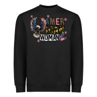 Black american woman Heavyweight Sweatshirt - CowhideDigitalArt