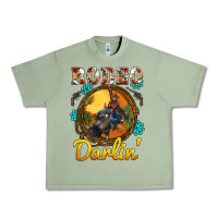 Oil Green western rodeo darlin' sunset sunflowers weapon Urban Heavy Tee - BarkalooDesign