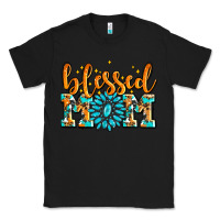Black blessed mom with gemstone Classic Tee - AdoDesignShop
