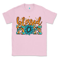 Bubblegum Pink blessed mom with gemstone Classic Tee - AdoDesignShop