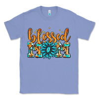 Colony Blue blessed mom with gemstone Classic Tee - AdoDesignShop