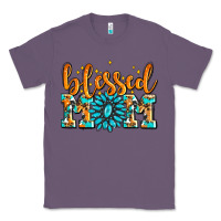 Lavender blessed mom with gemstone Classic Tee - AdoDesignShop