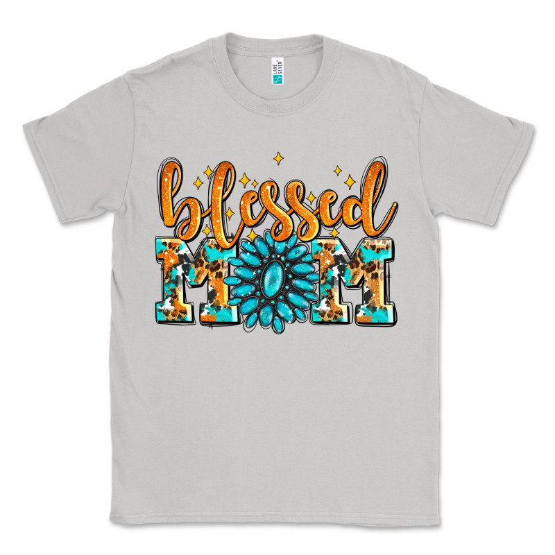 Blessed Mom With Gemstone Classic Tee by AdoDesignShop | Teevron