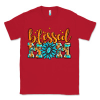 Red blessed mom with gemstone Classic Tee - AdoDesignShop