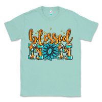 Seafoam blessed mom with gemstone Classic Tee - AdoDesignShop