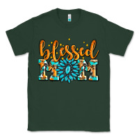 Sports Green blessed mom with gemstone Classic Tee - AdoDesignShop