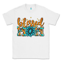 White blessed mom with gemstone Classic Tee - AdoDesignShop
