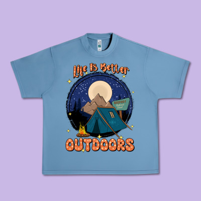 Life Is Better Outdoors Urban Heavy Tee Designed By Jahusdesignshop