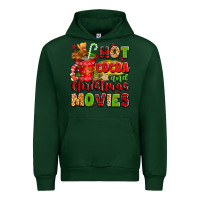 Forest Green hot cocoa and christmas movies Urban Hoodie - texasbilliewilder