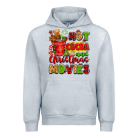 Heather Grey hot cocoa and christmas movies Urban Hoodie - texasbilliewilder