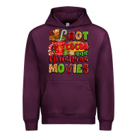 Mauve Wine hot cocoa and christmas movies Urban Hoodie - texasbilliewilder