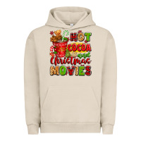 Pigment French Oak hot cocoa and christmas movies Urban Hoodie - texasbilliewilder