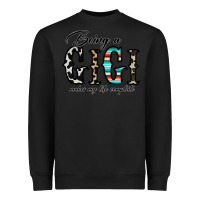 Black being a gigi makes my life complate Heavyweight Sweatshirt - CowhideDigitalArt